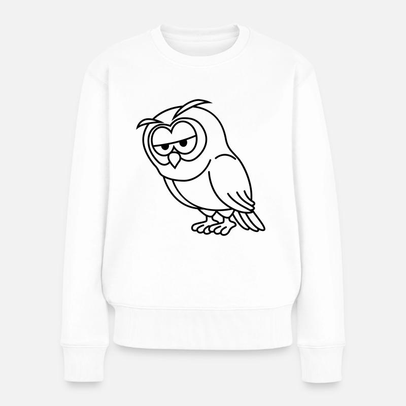Bande dessinée Owl - Pull Premium bio Femme - blanc