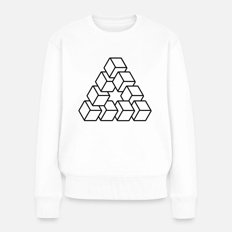 triangle - Pull Premium bio Femme - blanc