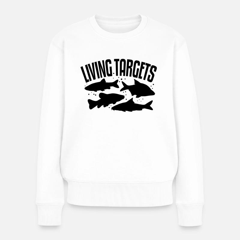 Living Targets - Frauen Premium Bio Pullover - Weiß