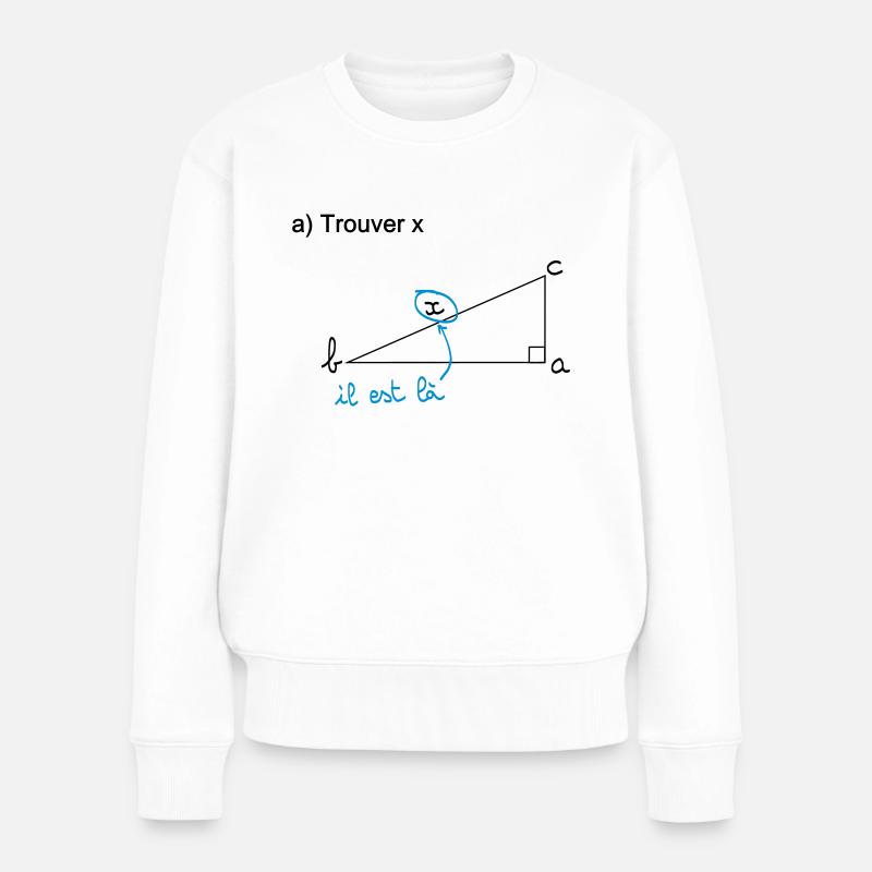 Finde x - Frauen Premium Bio Pullover - Weiß