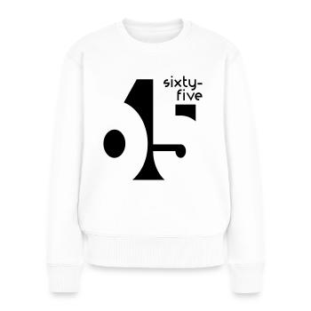 65 sixty-five - Women's Premium Organic Jumper - white - Front - Julia (174cm)