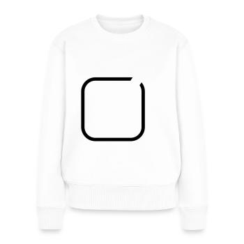 hook symbol - Women's Premium Organic Jumper - white - Front - Julia (174cm)