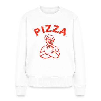 Pizza Pizzaiolo Streetfood Kebab Style - Frauen Premium Bio Pullover - Weiß - Vorne - Julia (174cm)