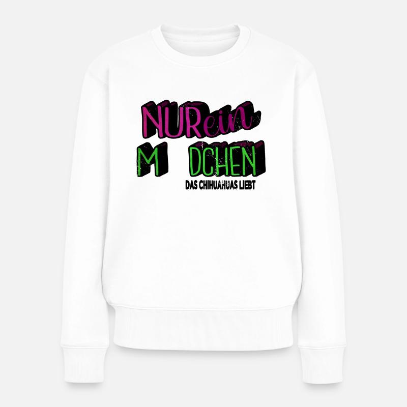 dogge geburtstagsgeschenk geschenk weihnachten - Frauen Premium Bio Pullover - Weiß