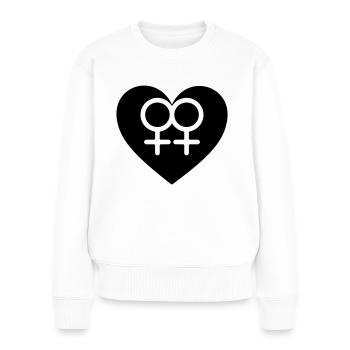Lesbian Love - Pull Premium bio Femme - blanc - Devant - Julia (174cm)