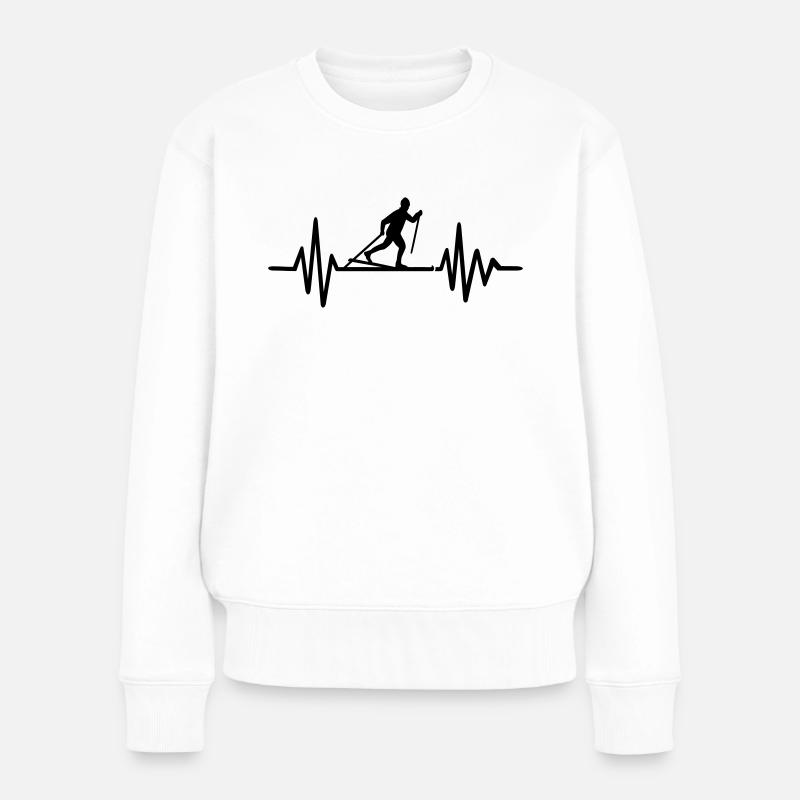 Ski de fond - Pull Premium bio Femme - blanc