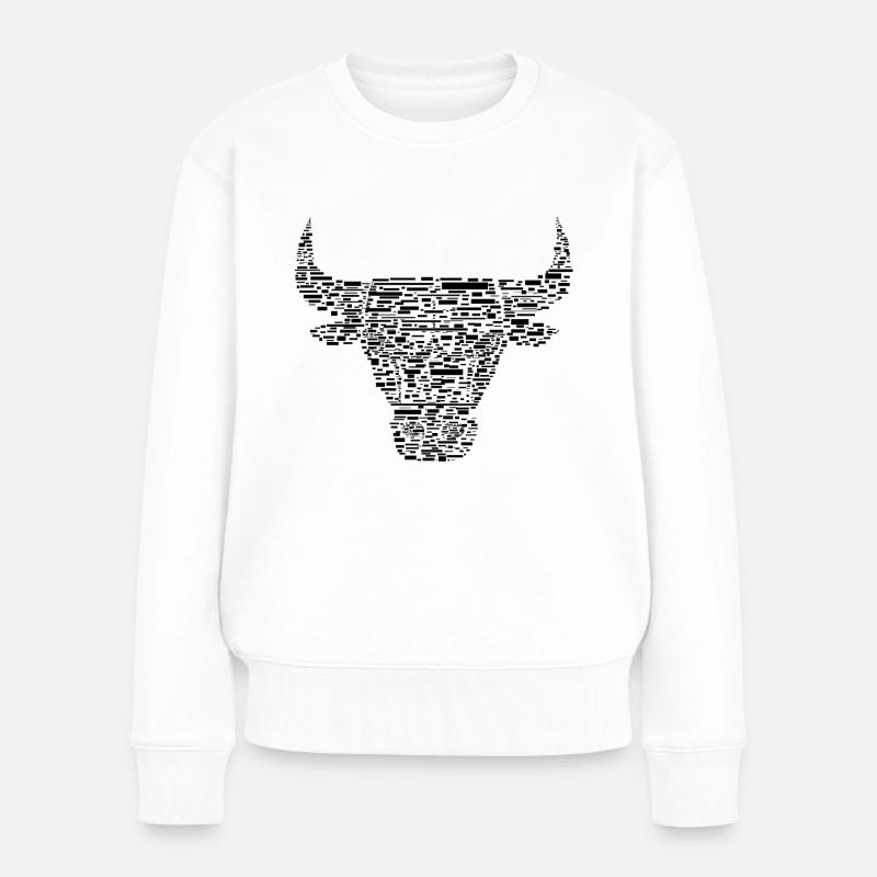 Bulls Black - Pull Premium bio Femme - blanc