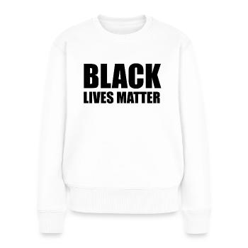 Black lives matter - chemise anti-racisme - Pull Premium bio Femme - blanc - Devant - Julia (174cm)
