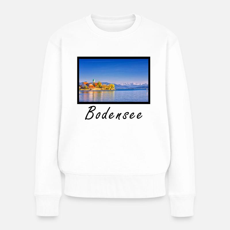 Bodensee Design - Frauen Premium Bio Pullover - Weiß