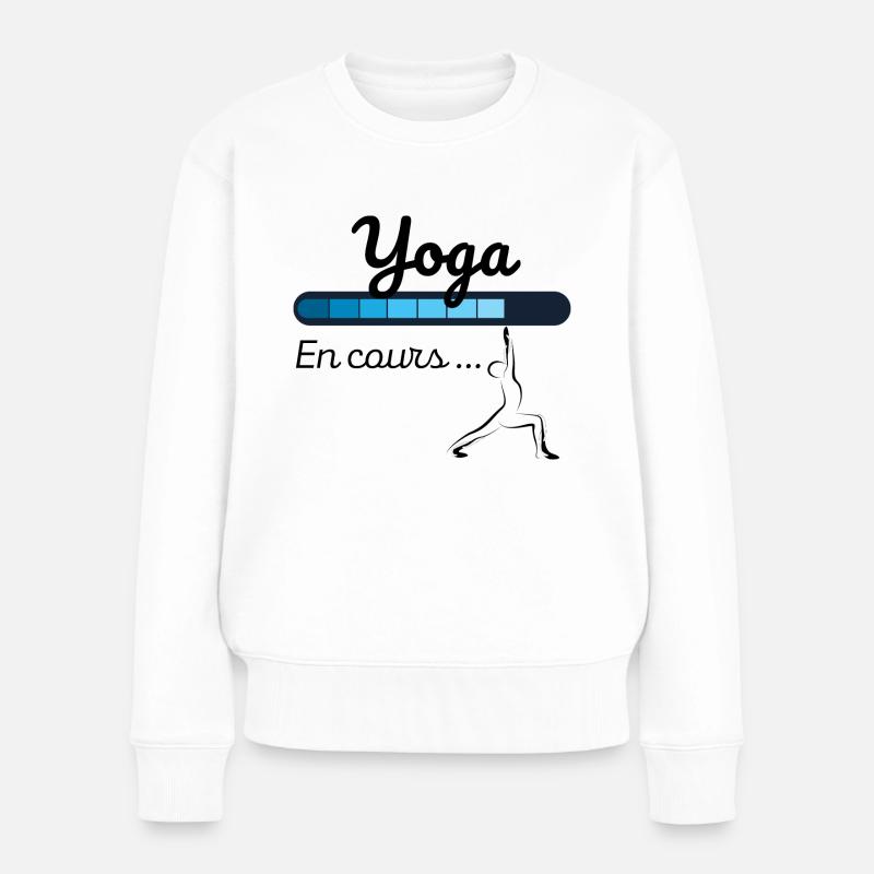 Yoga en cours - Pull Premium bio Femme - blanc