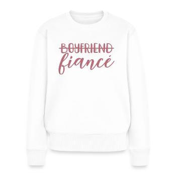 Freund Verlobter Lustiges Verlobungsgeschenk für Männer - Frauen Premium Bio Pullover - Weiß - Vorne - Julia (174cm)