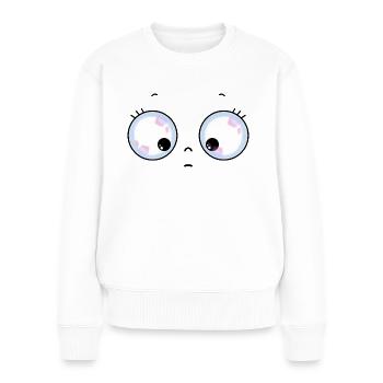 Cute eyes - Women's Premium Organic Jumper - white - Front - Julia (174cm)