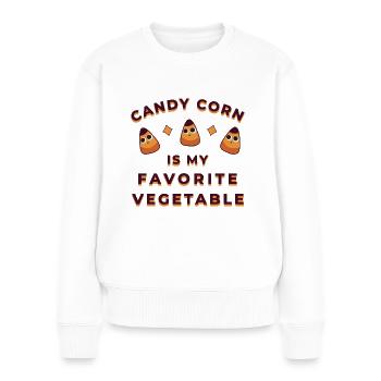 Candy Corn Halloween - Women's Premium Organic Jumper - white - Front - Julia (174cm)