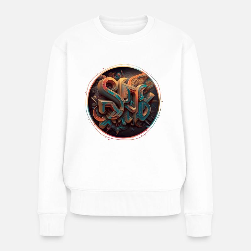 « Science-fiction » Graffiti Thème 2 - Pull Premium bio Femme - blanc