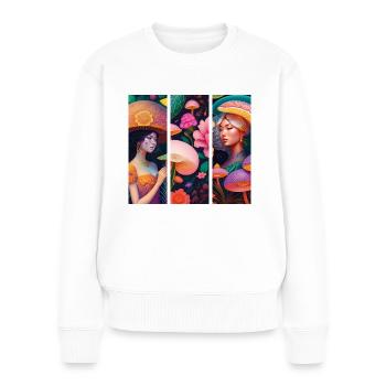 Fantasy-Paradies - Frauen Premium Bio Pullover - Weiß - Vorne - Julia (174cm)