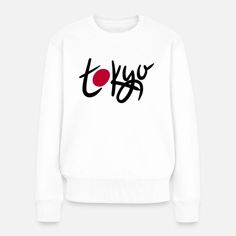 Tokio - Frauen Premium Bio Pullover - Weiß