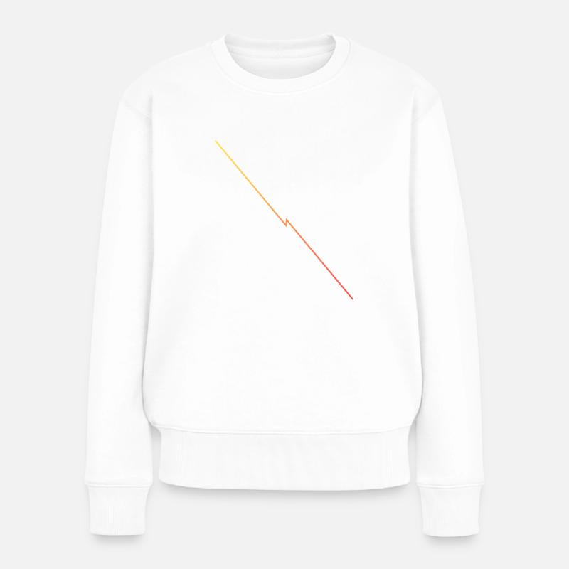 tier witzig haustier geschenkidee doggie - Frauen Premium Bio Pullover - Weiß