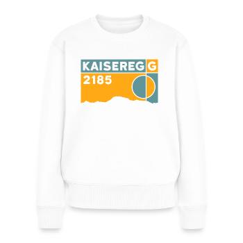 Kaiseregg Randonnée en montagne Randonnée Fribourg Souvenirs - Pull Premium bio Femme - blanc - Devant - Julia (174cm)