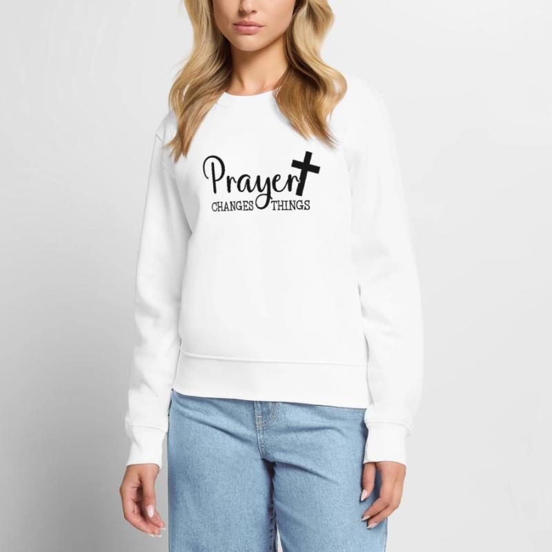 Prayer changes Women's Premium Organic Jumper