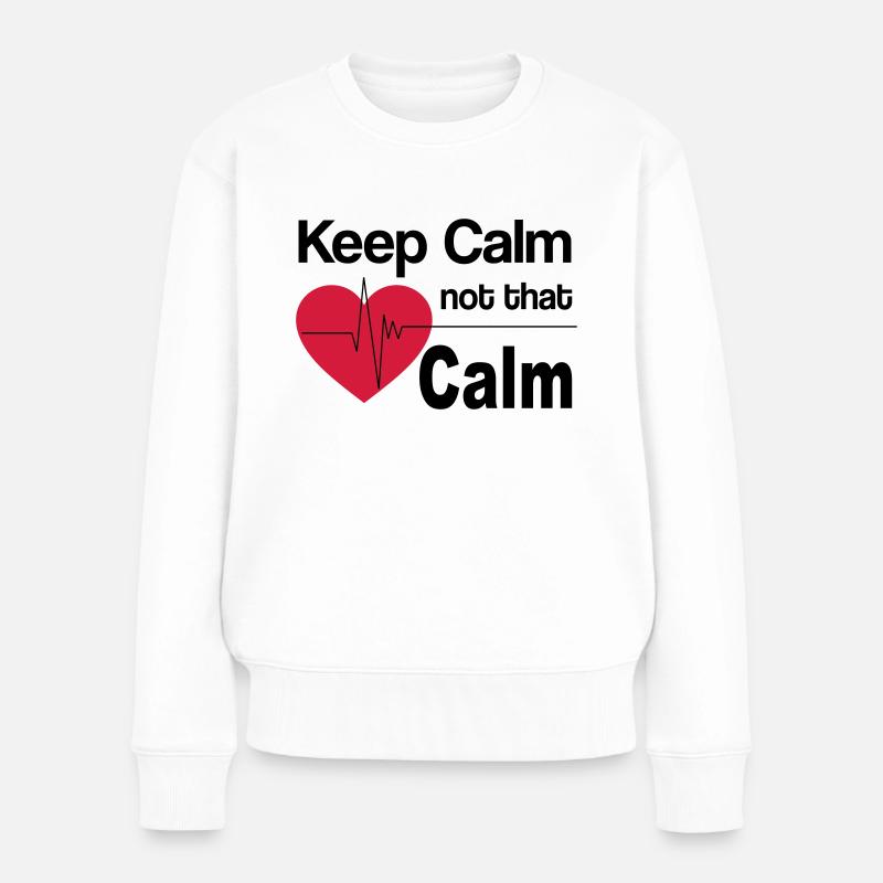 keep calm doc - Women's Premium Organic Jumper - white