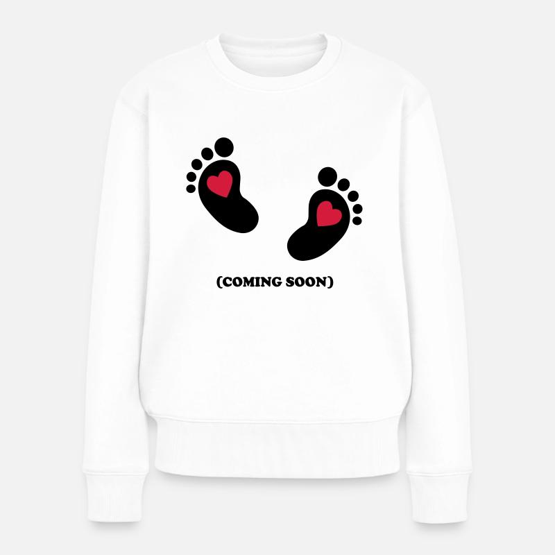 Baby - coming soon - 2c - Pull Premium bio Femme - blanc