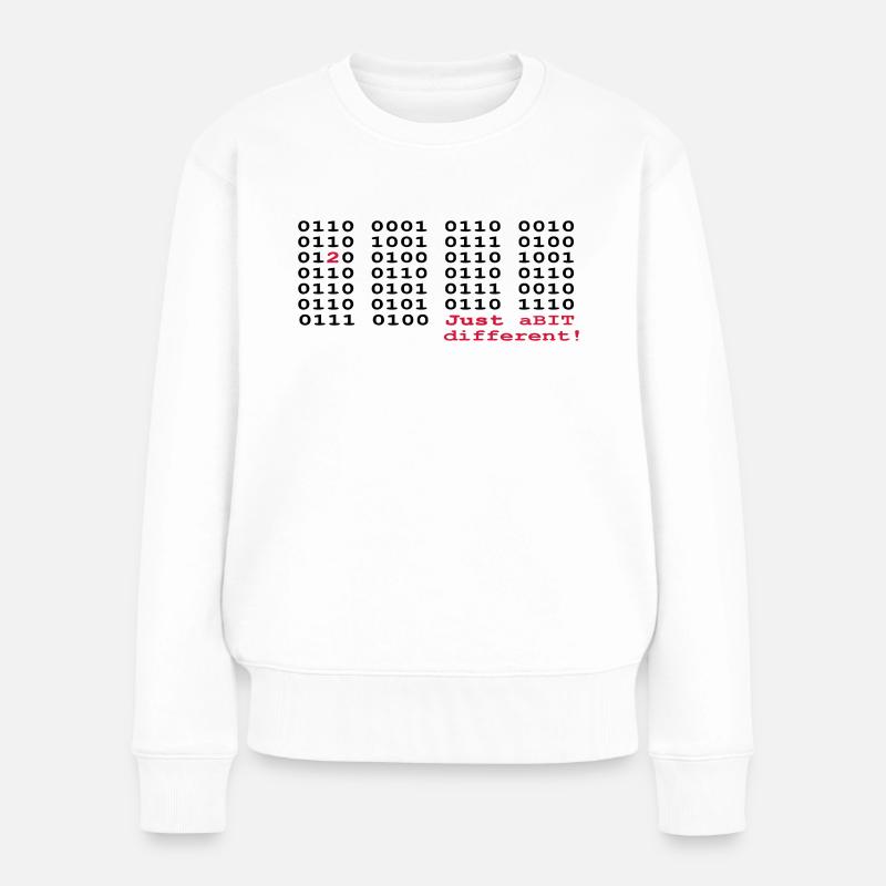 just a BIT different (2) - Women's Premium Organic Jumper - white