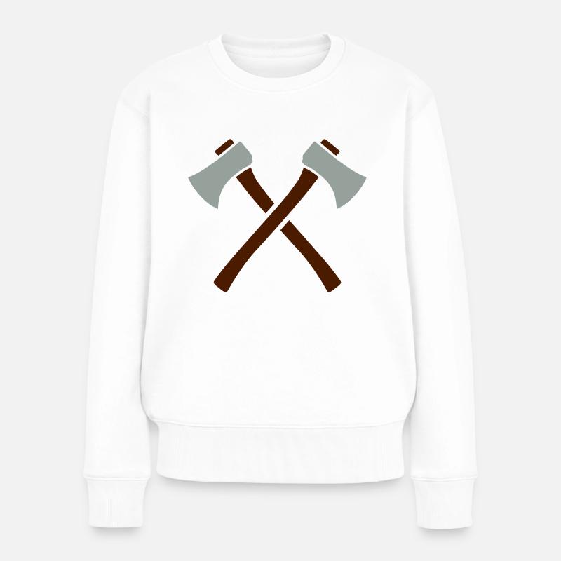Hache - Pull Premium bio Femme - blanc