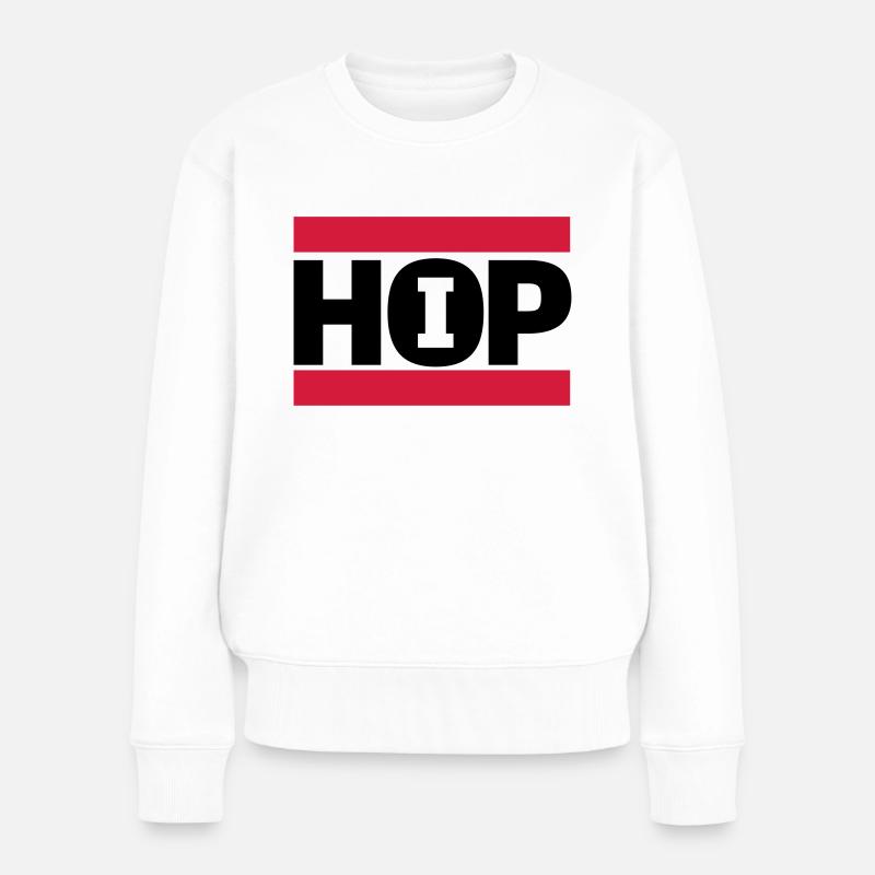 hip hop - Frauen Premium Bio Pullover - Weiß