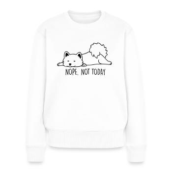 Dog life - Pull Premium bio Femme - blanc - Devant - Julia (174cm)