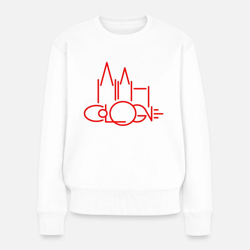 Cologne - Frauen Premium Bio Pullover - Weiß