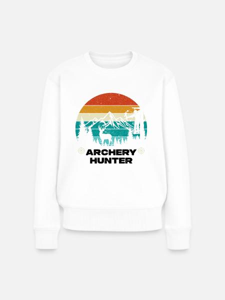 Archery Hunter - Frauen Premium Bio Pullover - Weiß