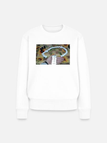 Domino - Frauen Premium Bio Pullover - Weiß