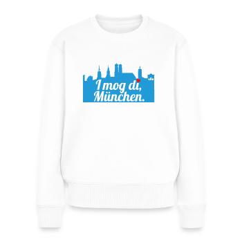 I mog di - Munich - Women's Premium Organic Jumper - white - Front - Julia (174cm)