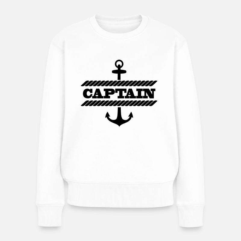 Sailing Captain Wassersport - Frauen Premium Bio Pullover - Weiß