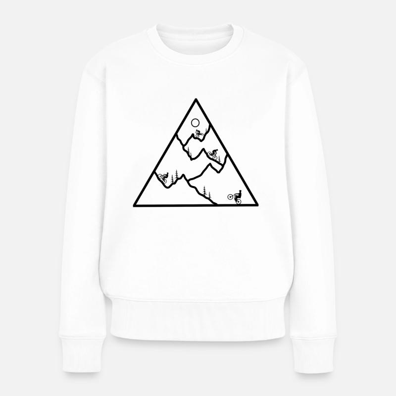 Mode de vie VTT - Mountain Triangle - Pull Premium bio Femme - blanc