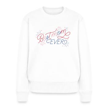 Best mom 32 - Frauen Premium Bio Pullover - Weiß - Vorne - Julia (174cm)