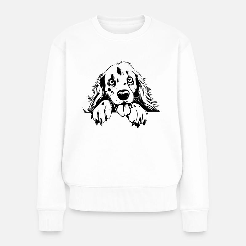 Setter mignon - Pull Premium bio Femme - blanc