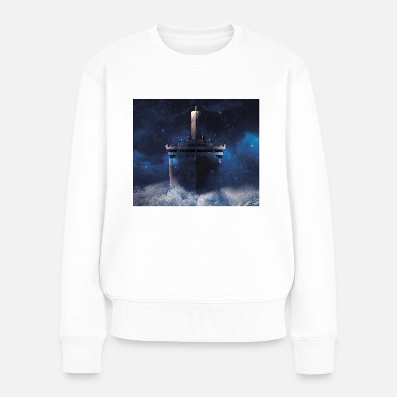 Titanic - Frauen Premium Bio Pullover - Weiß