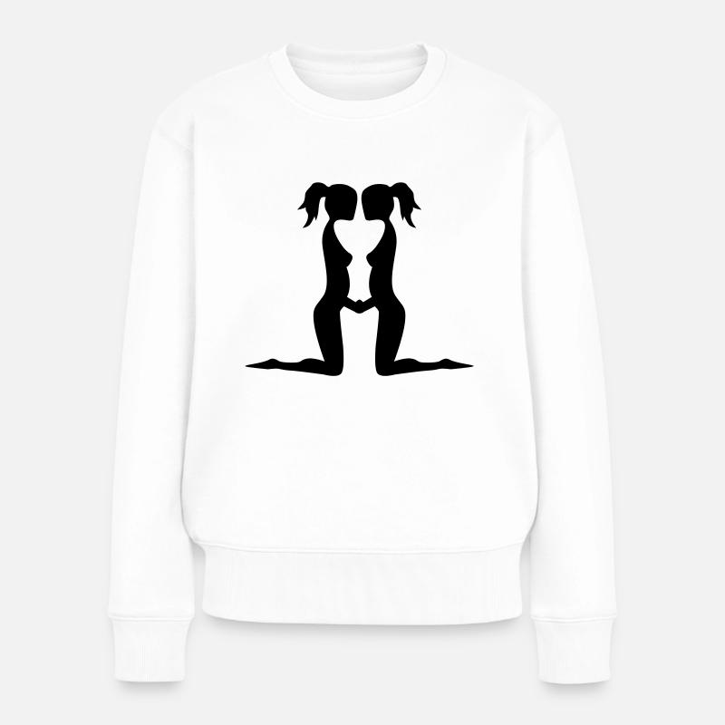 signe astrologique gemeaux - Pull Premium bio Femme - blanc