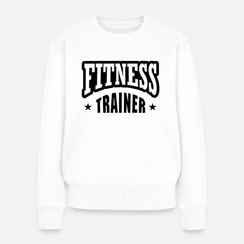 Entraîneur avec étoile - Pull Premium bio Femme - blanc