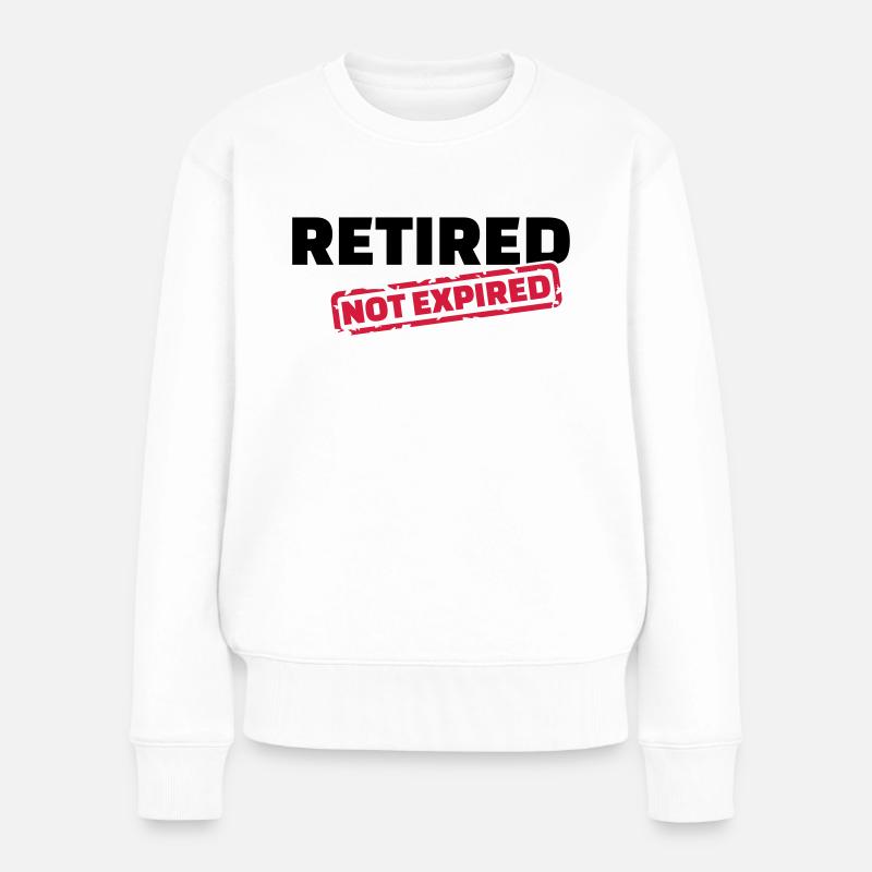 Rente - Frauen Premium Bio Pullover - Weiß