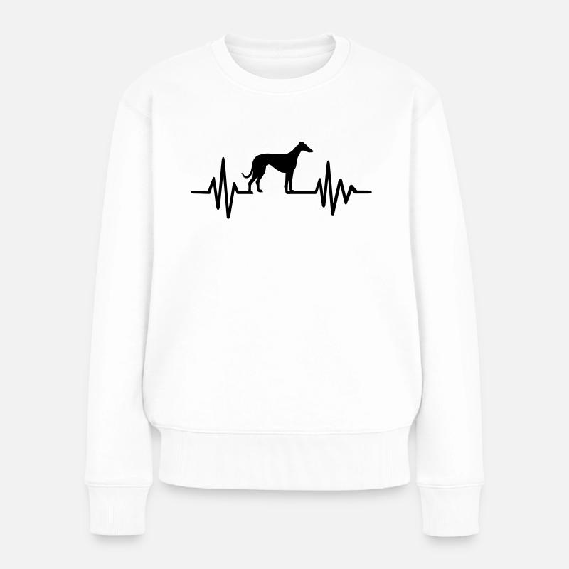 Italian Greyhound - Frauen Premium Bio Pullover - Weiß