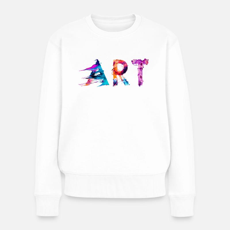Art. 12 - Frauen Premium Bio Pullover - Weiß
