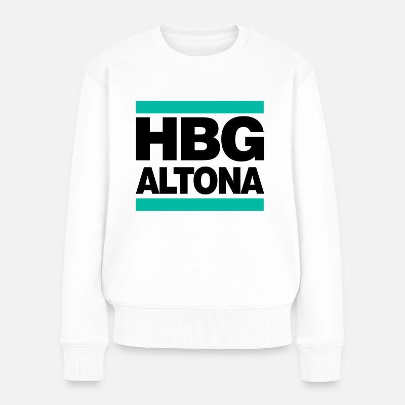 Hamburg Altona (HBG ALTONA) - Frauen Premium Bio Pullover - Weiß