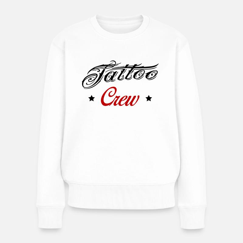 Tattoo Crew - Frauen Premium Bio Pullover - Weiß