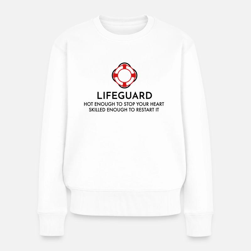 Maître nageur - Pull Premium bio Femme - blanc