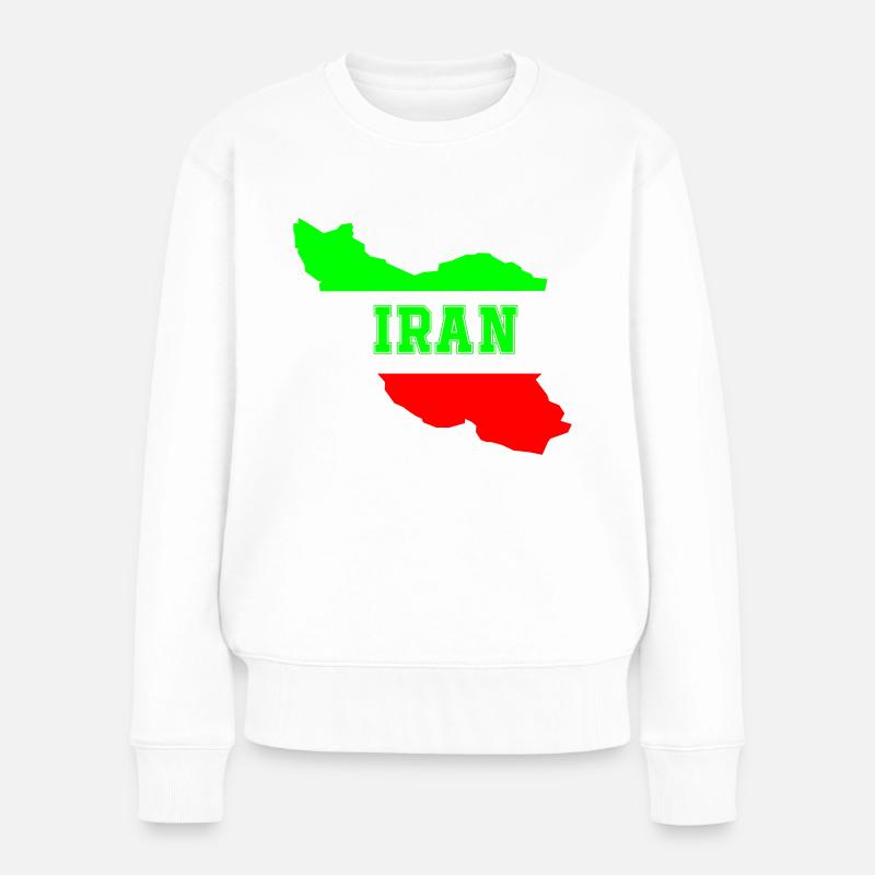 Iran - Frauen Premium Bio Pullover - Weiß