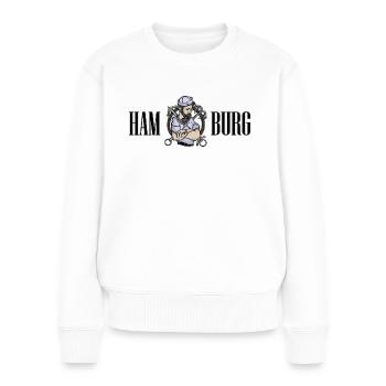 Hambourg - Pull Premium bio Femme - blanc - Devant - Julia (174cm)