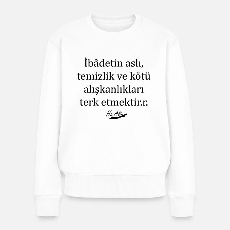 Hz. Ali Sözleri - Pull Premium bio Femme - blanc