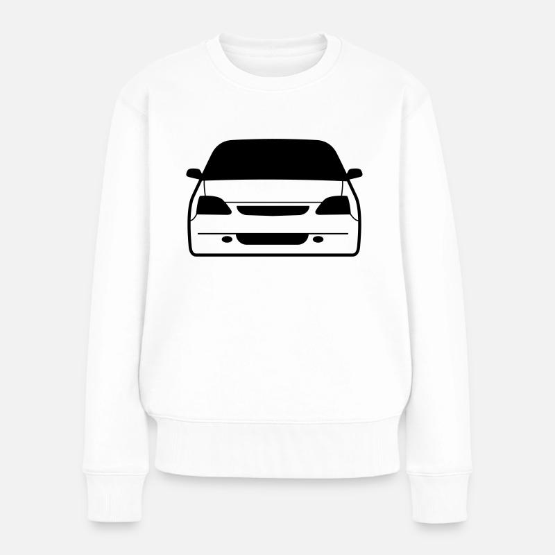 JDM Car eyes EP3 | T-shirts JDM - Frauen Premium Bio Pullover - Weiß
